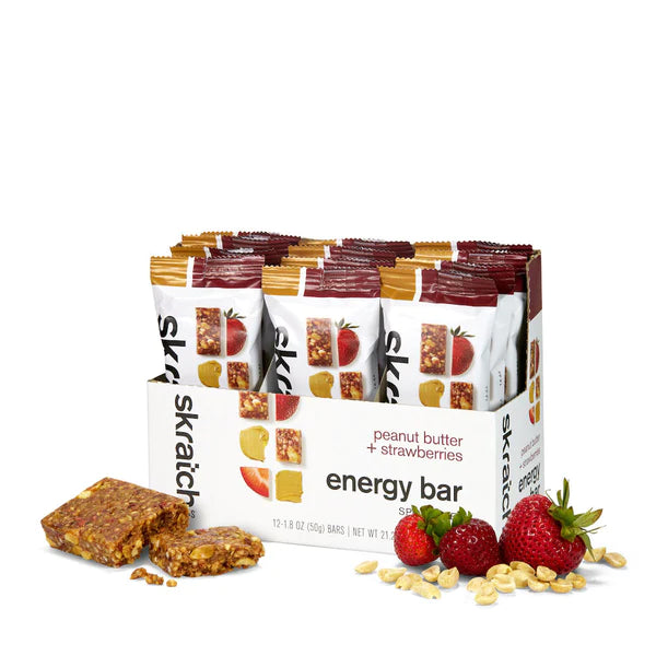 Skratch Labs - Anytime Energy Bars Snacks Skratch Labs Peanut Butter & Strawberries 12 x 50g 
