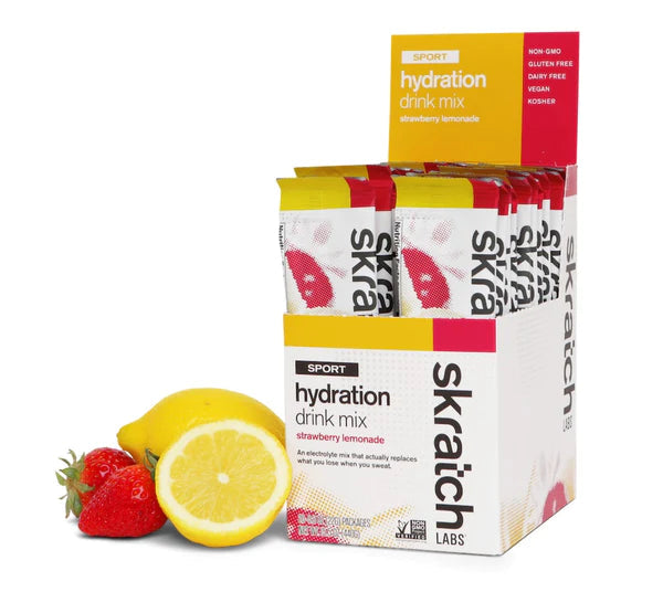 Skratch Labs - Sport Hydration Drink Mix HYDRATION & DRINKS Skratch Labs Strawberry Lemondae 20 x 22g 