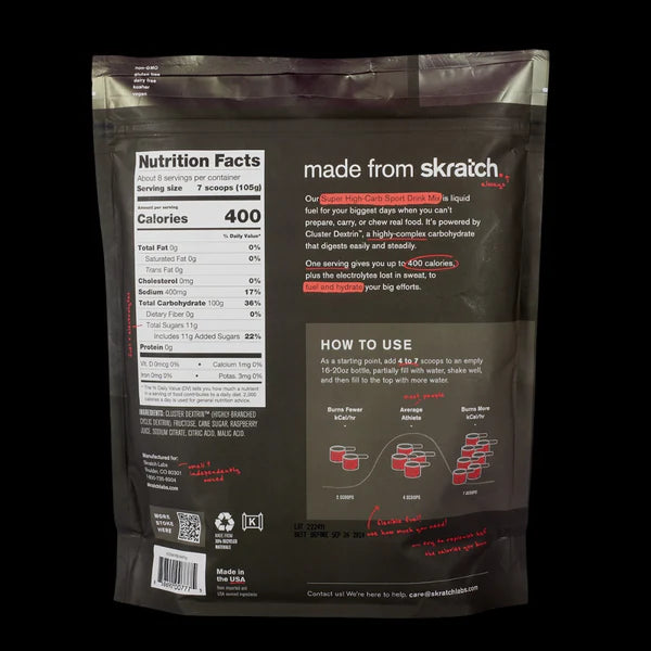 Skratch Labs - Super High-carb Sport Drink Mix HYDRATION & DRINKS Skratch Labs 