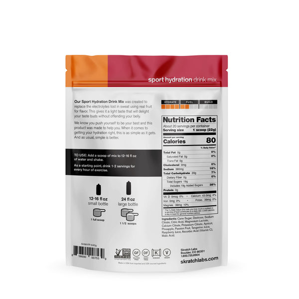 Skratch Labs - Sport Hydration Drink Mix HYDRATION & DRINKS Skratch Labs 