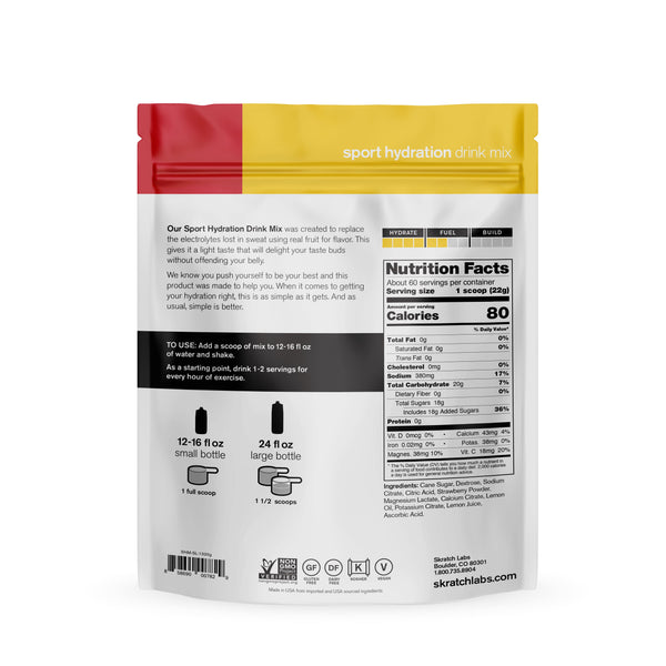 Skratch Labs - Sport Hydration Drink Mix HYDRATION & DRINKS Skratch Labs 