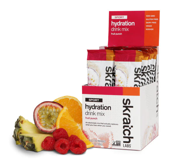 Skratch Labs - Sport Hydration Drink Mix HYDRATION & DRINKS Skratch Labs Fruit Punch 20 x 22g 